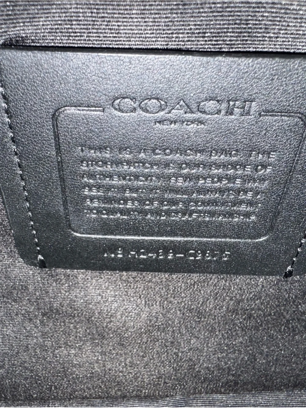 Coach Black Leather portfolio Briefcase with Detachable Strap